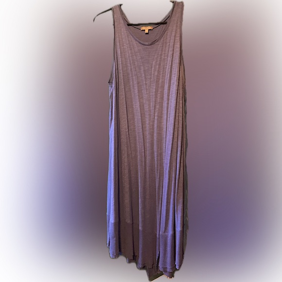 Lilla P Dresses & Skirts - Women’s Lilla P Asymmetrical tank dress size Large color Purple